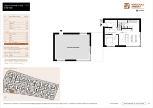 5 pokoi, mieszkanie 101,30 m², parter, oferta nr B3, Kosocicka Ambient, Kraków, Podgórze Duchackie, Piaski Wielkie, ul. Kosocicka