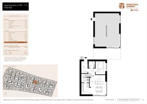 5 pokoi, mieszkanie 101,30 m², parter, oferta nr B5, Kosocicka Ambient, Kraków, Podgórze Duchackie, Piaski Wielkie, ul. Kosocicka