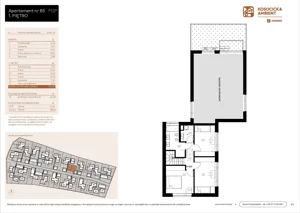 5 pokoi, mieszkanie 101,30 m², parter, oferta nr B5, Kosocicka Ambient, Kraków, Podgórze Duchackie, Piaski Wielkie, ul. Kosocicka
