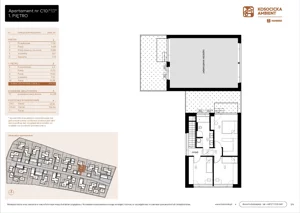 5 pokoi, mieszkanie 101,03 m², parter, oferta nr C10, Kosocicka Ambient, Kraków, Podgórze Duchackie, Piaski Wielkie, ul. Kosocicka