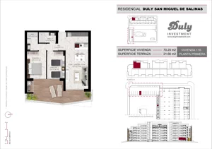 2 pokoje, mieszkanie 70,20 m², piętro 1, oferta nr D.116, San Miguel De Salinas, San Miguel de Salinas, c. Schubert / Verdi