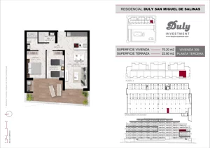 2 pokoje, mieszkanie 70,20 m², piętro 3, oferta nr D.309, San Miguel De Salinas, San Miguel de Salinas, c. Schubert / Verdi