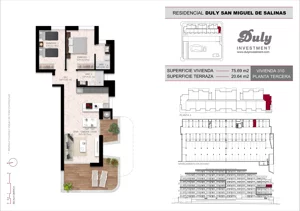 2 pokoje, mieszkanie 75,69 m², piętro 3, oferta nr D.310, San Miguel De Salinas, San Miguel de Salinas, c. Schubert / Verdi