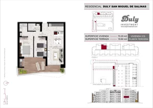 2 pokoje, mieszkanie 70,20 m², piętro 3, oferta nr D.315, San Miguel De Salinas, San Miguel de Salinas, c. Schubert / Verdi