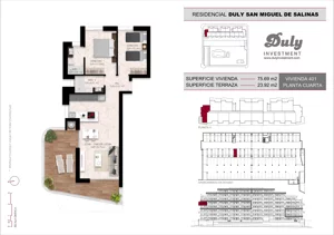 2 pokoje, mieszkanie 75,69 m², piętro 4, oferta nr D.401, San Miguel De Salinas, San Miguel de Salinas, c. Schubert / Verdi