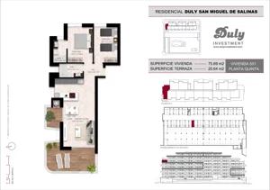 2 pokoje, mieszkanie 75,69 m², piętro 5, oferta nr D.501, San Miguel De Salinas, San Miguel de Salinas, c. Schubert / Verdi