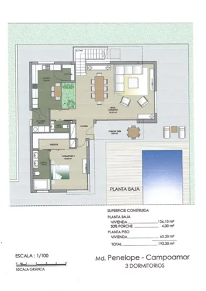 Dom 193,30 m², oferta nr PENELOPE, Juan Marsa, Dehesa de Campoamor, c. Juan Marse