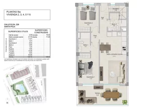 4 pokoje, mieszkanie 129,18 m², parter, oferta nr 1/5/2., Santa Pola, Santa Pola, c. Toledo