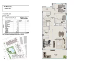5 pokoi, mieszkanie 154,96 m², parter, oferta nr 1/5/1., Santa Pola, Santa Pola, c. Toledo