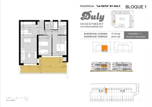 3 pokoje, apartament 77,10 m², piętro 2, oferta nr 111, LA HOYA BY DULY, Torrevieja, c. Lagos de Covadonga