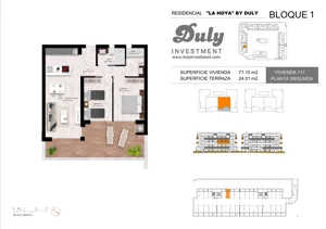 3 pokoje, apartament 77,10 m², piętro 2, oferta nr 111, LA HOYA BY DULY, Torrevieja, c. Lagos de Covadonga