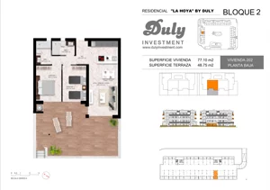 3 pokoje, apartament 77,10 m², parter, oferta nr 202, LA HOYA BY DULY, Torrevieja, c. Lagos de Covadonga