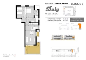 3 pokoje, apartament 81,32 m², piętro 2, oferta nr 212, LA HOYA BY DULY, Torrevieja, c. Lagos de Covadonga