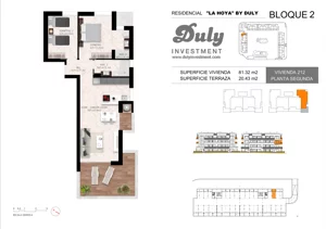 3 pokoje, apartament 81,32 m², piętro 2, oferta nr 212, LA HOYA BY DULY, Torrevieja, c. Lagos de Covadonga