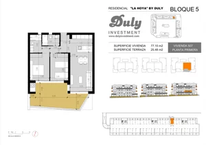 3 pokoje, apartament 77,10 m², piętro 1, oferta nr 507, LA HOYA BY DULY, Torrevieja, c. Lagos de Covadonga