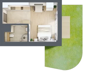 1 pokój, lokal inwestycyjny 24,53 m², parter, oferta nr A1.01, Aquamarina 3, Międzyzdroje, ul. Gryfa Pomorskiego 80 b