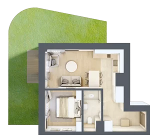 2 pokoje, lokal inwestycyjny 35,32 m², parter, oferta nr C1.03, Aquamarina 3, Międzyzdroje, ul. Gryfa Pomorskiego 80 b