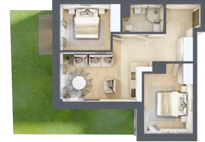 3 pokoje, lokal inwestycyjny 53,95 m², parter, oferta nr C1.08, Aquamarina 3, Międzyzdroje, ul. Gryfa Pomorskiego 80 b