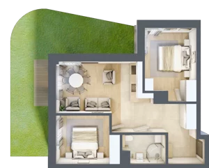 3 pokoje, lokal inwestycyjny 53,98 m², parter, oferta nr D1.08, Aquamarina 3, Międzyzdroje, ul. Gryfa Pomorskiego 80 b