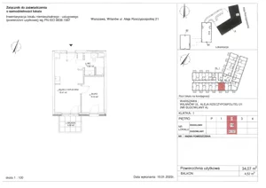 Obiekt 34,07 m², oferta nr 19, RZ21 lokale usługowe, Warszawa, Wilanów, ul. Aleja Rzeczypospolitej 21 