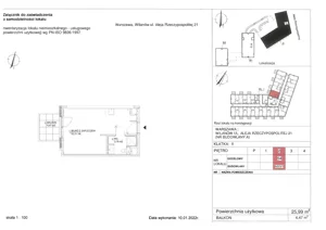Obiekt 25,99 m², oferta nr 54, RZ21 lokale usługowe, Warszawa, Wilanów, ul. Aleja Rzeczypospolitej 21 