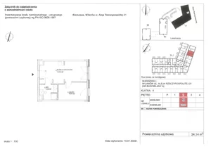Obiekt 34,14 m², oferta nr 59, RZ21 lokale usługowe, Warszawa, Wilanów, ul. Aleja Rzeczypospolitej 21 
