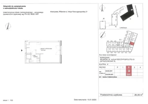 Obiekt 26,09 m², oferta nr 61, RZ21 lokale usługowe, Warszawa, Wilanów, ul. Aleja Rzeczypospolitej 21 