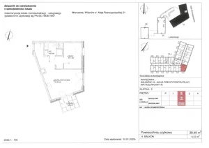 Obiekt 39,49 m², oferta nr 63, RZ21 lokale usługowe, Warszawa, Wilanów, ul. Aleja Rzeczypospolitej 21 