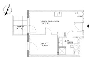 Obiekt 32,98 m², oferta nr 45, RZ21 lokale usługowe, Warszawa, Wilanów, ul. Aleja Rzeczypospolitej 21 