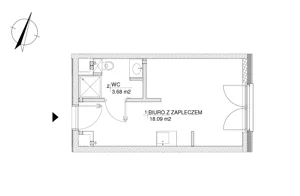 Obiekt 21,77 m², oferta nr 51, RZ21 lokale usługowe, Warszawa, Wilanów, ul. Aleja Rzeczypospolitej 21 