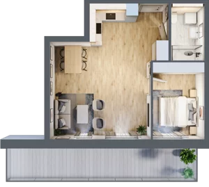 2 pokoje, apartament inwestycyjny 44,66 m², piętro 1, oferta nr A.116, Perłowa Przystań Kołobrzeg Etap 2, Kołobrzeg, Osiedle Nr 7 Ogrody, Strefa Uzdrowiska, ul. Kołłątaja