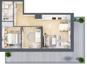 3 pokoje, apartament inwestycyjny 49,06 m², piętro 3, oferta nr A.315, Perłowa Przystań Kołobrzeg Etap 2, Kołobrzeg, Osiedle Nr 7 Ogrody, Strefa Uzdrowiska, ul. Kołłątaja