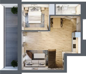 2 pokoje, apartament inwestycyjny 80,61 m², piętro 4, oferta nr C.407, Perłowa Przystań Sianożęty etap III, Sianożęty, ul. Sztormowa