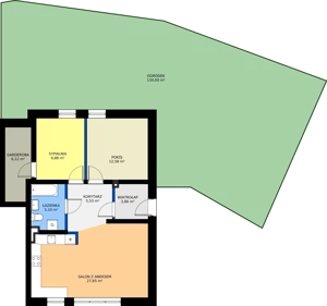 3 pokoje, mieszkanie 70,73 m², parter, oferta nr B9/B/0, Osiedle Lente, Zacharzyce, ul. Kościuszki