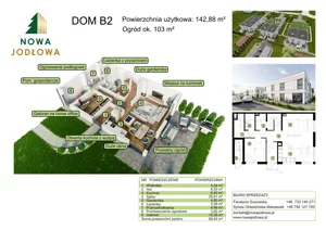 Dom 142,00 m², oferta nr B2, Nowa Jodłowa, Koczargi Stare, ul. Jodłowa