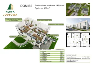Dom 142,00 m², oferta nr B2, Nowa Jodłowa, Koczargi Stare, ul. Jodłowa