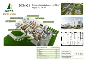 Dom 142,00 m², oferta nr C3, Nowa Jodłowa, Koczargi Stare, ul. Jodłowa