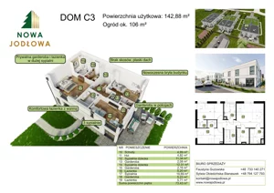 Dom 142,00 m², oferta nr C3, Nowa Jodłowa, Koczargi Stare, ul. Jodłowa