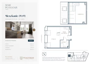 1 pokój, mieszkanie 30,31 m², piętro 3, oferta nr A.19, Stare Podgórze, Kraków, Podgórze, pl. Emila Serkowskiego/ul. Kalwaryjska