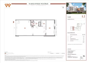 Lokal użytkowy 66,47 m², oferta nr L2, Warszawskie Wzgórze Lokale Usługowe, Kielce, Szydłówek, ul. Warszawska 141