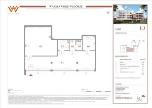 Lokal użytkowy 99,68 m², oferta nr L3, Warszawskie Wzgórze Lokale Usługowe, Kielce, Szydłówek, ul. Warszawska 141