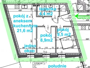 3 pokoje, mieszkanie 50,37 m², parter, oferta nr 20_5, Wyszyńskiego, Gniezno, ul. Wyszyńskiego
