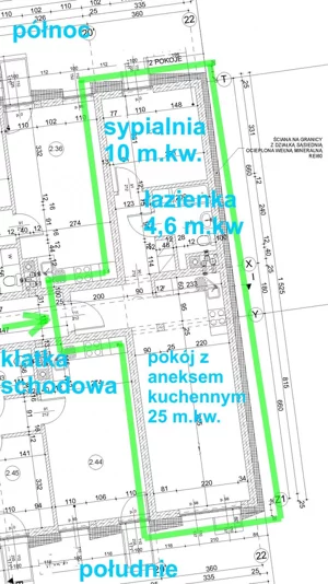 2 pokoje, mieszkanie 49,52 m², parter, oferta nr 22_3, Wyszyńskiego, Gniezno, ul. Wyszyńskiego