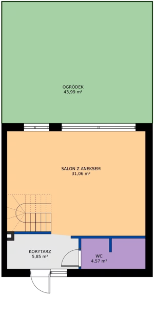 Dom 112,60 m², oferta nr P1, Juranda Village, Warszawa, Białołęka, Brzeziny, ul. Piasta Kołodzieja