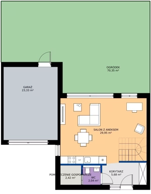 Dom 133,12 m², oferta nr A2, Juranda Village, Warszawa, Białołęka, Brzeziny, ul. Piasta Kołodzieja