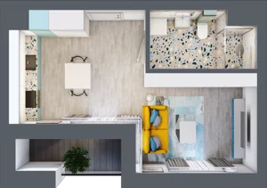 1 pokój, mieszkanie 30,13 m², piętro 3, oferta nr A.21, Apartamenty Dębowa, Łódź, Górna, Górniak, ul. Dębowa 1