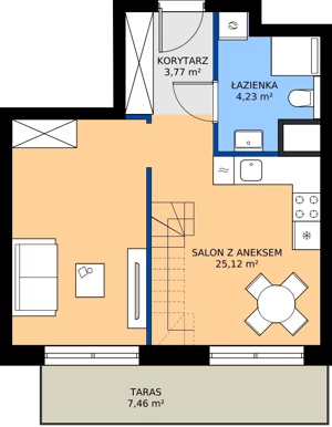 3 pokoje, mieszkanie 57,18 m², piętro 3, oferta nr M18, Madalińskiego, Gdańsk, Chełm, ul. Antoniego Madalińskiego