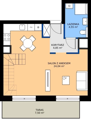 2 pokoje, mieszkanie 64,20 m², piętro 3, oferta nr M20, Madalińskiego, Gdańsk, Chełm, ul. Antoniego Madalińskiego