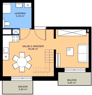 3 pokoje, mieszkanie 61,32 m², piętro 3, oferta nr M17, Madalińskiego, Gdańsk, Chełm, ul. Antoniego Madalińskiego