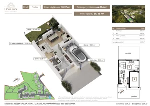 Dom 110,37 m², oferta nr B1M2, Flora Park, Gdynia, Wielki Kack, Kacze Buki, ul. Starochwaszczyńska